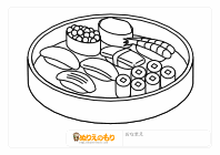 【ほとんどのダウンロード】 食べ物 塗り絵 - ぬりえ、無料でダウンロードまたは印刷！