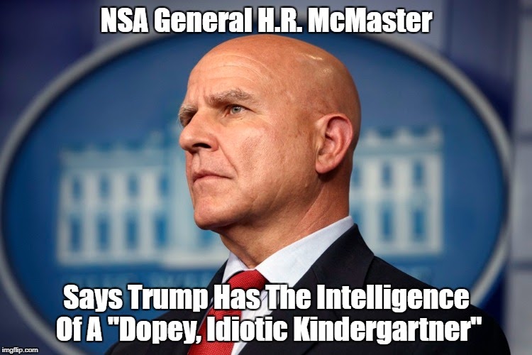 Pax on both houses: NSA's General McMaster Says Trump Is A "Dopey ...