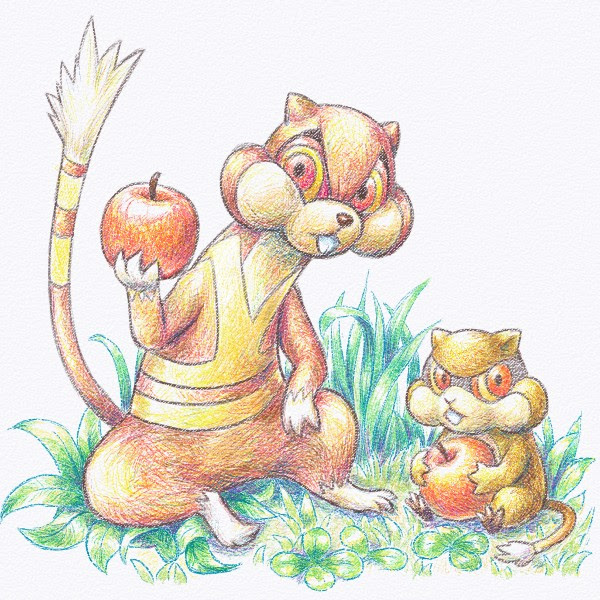 かわいい ポケモン 色鉛筆 イラスト