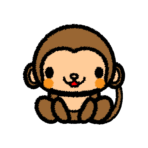 動物画像無料 無料ダウンロードさる かわいい イラスト