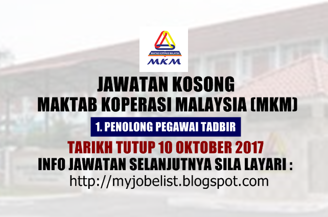 Technician (waste water treatment), fgvb 4. Jawatan Kosong Di Maktab Koperasi Malaysia Mkm 10 Oktober 2017 Nak Info Jauh