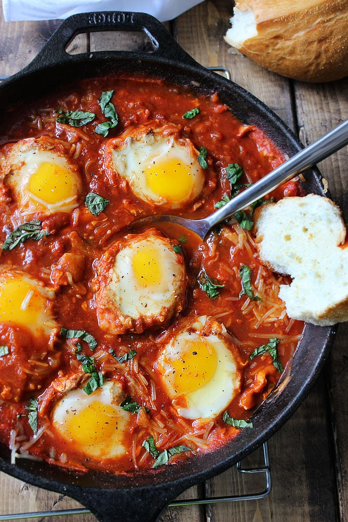 Wow, it's freezing out there. Eggs In Hell Shakshuka The Cooking Jar