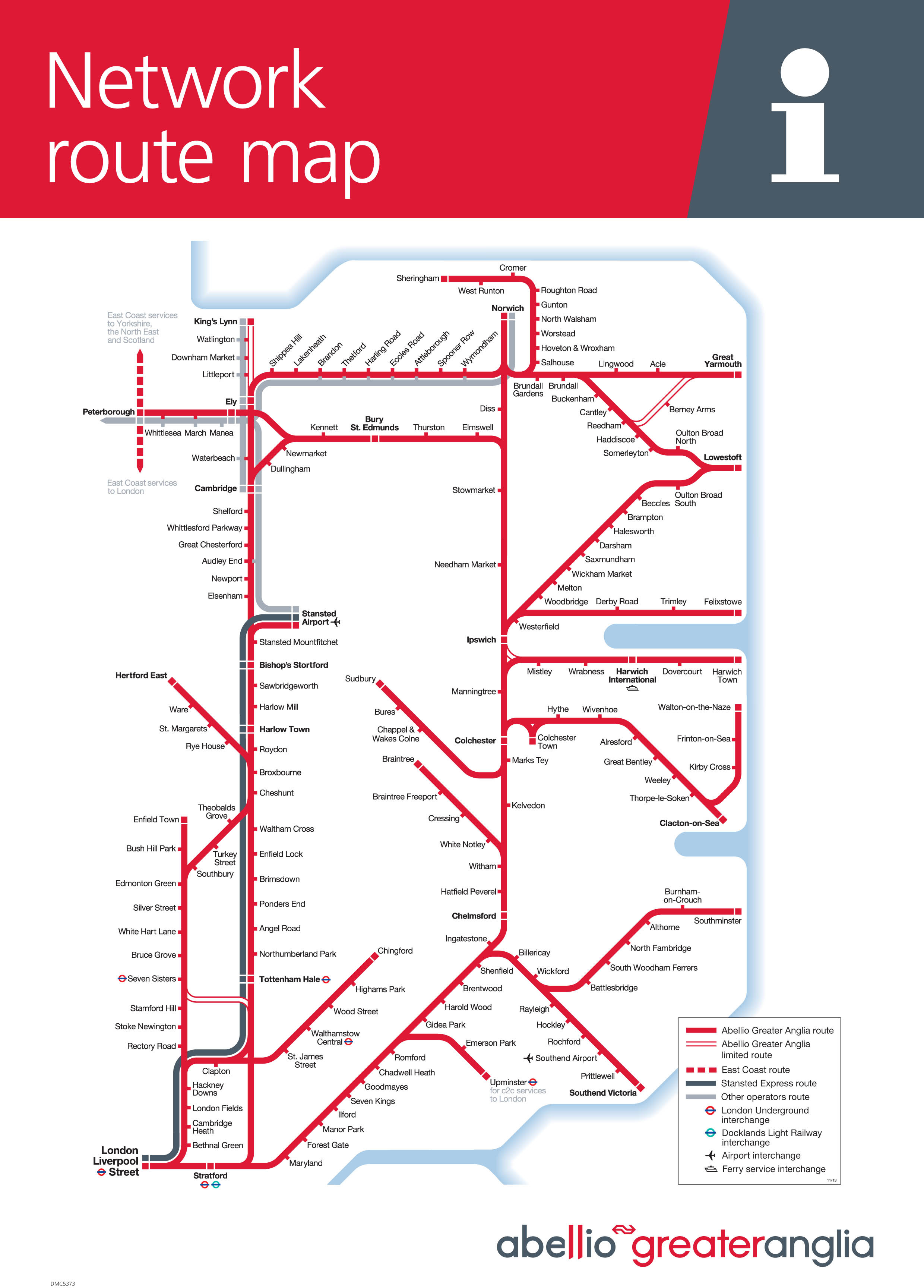 greater anglia route map Greater Anglia Train Map Gadgets 2018 greater anglia route map