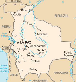 Bolivia and paraguay have signed an agreement settling a border dispute, which led to a bitter war in the 1930s. Bolivia Geography