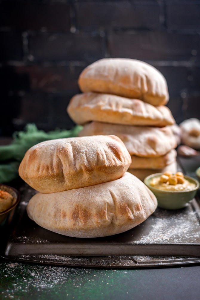 They will naturally deflate, leaving a pocket in the center. Homemade Pita Bread Host The Toast