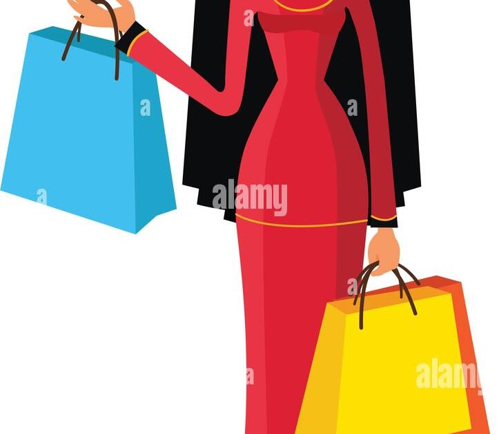20 Inspirasi Animasi Wanita Shopping  Mopppy