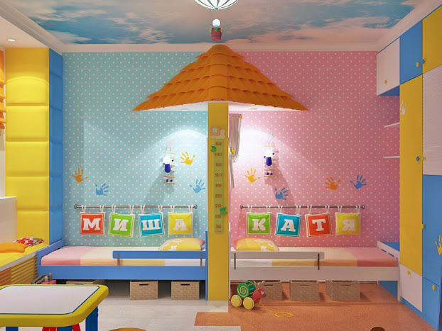 The canopies above the twin beds were inspired. 26 Best Girl And Boy Shared Bedroom Design Ideas Decoholic