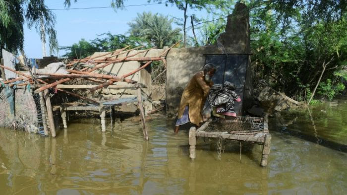 Maison détruite au Pakistan