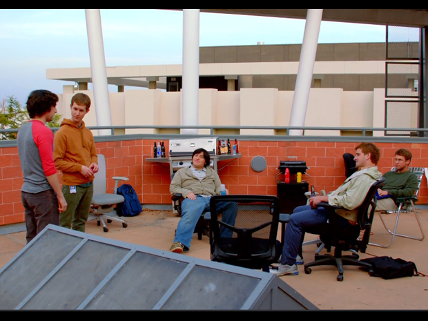 Check spelling or type a new query. What S The Significance Of People Riding Unicycles Around A Table On The Roof Of Oracle In The Opening Siliconvalleyhbo