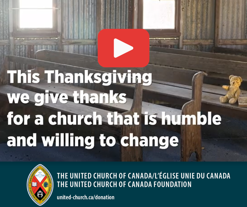This Thanksgiving we give thanks for a church that is humble and willing to change