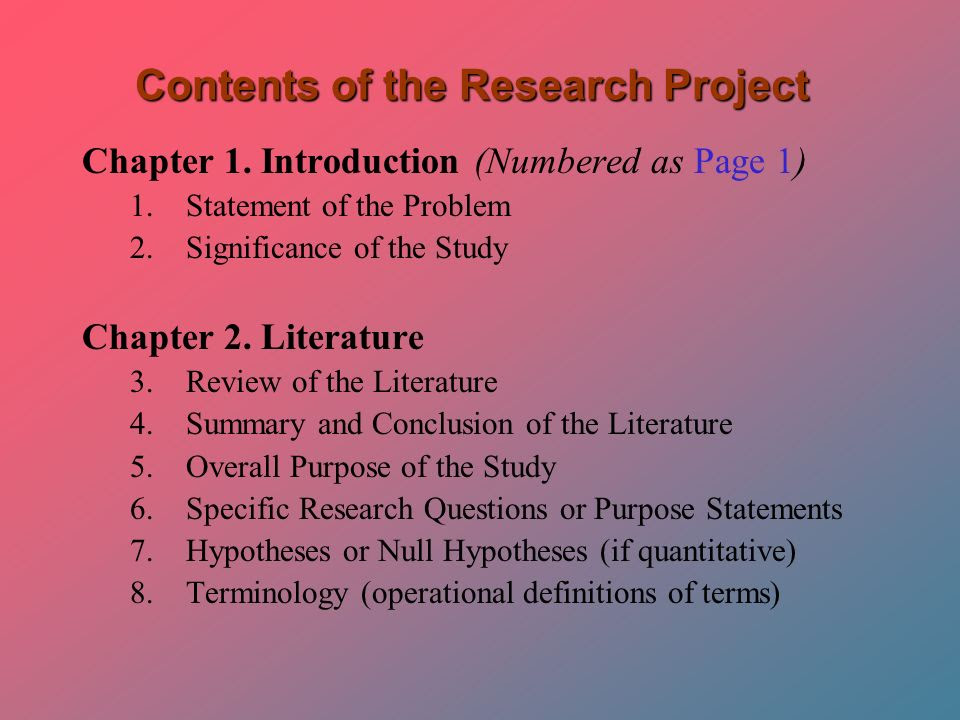 chapter 2 literature review outline