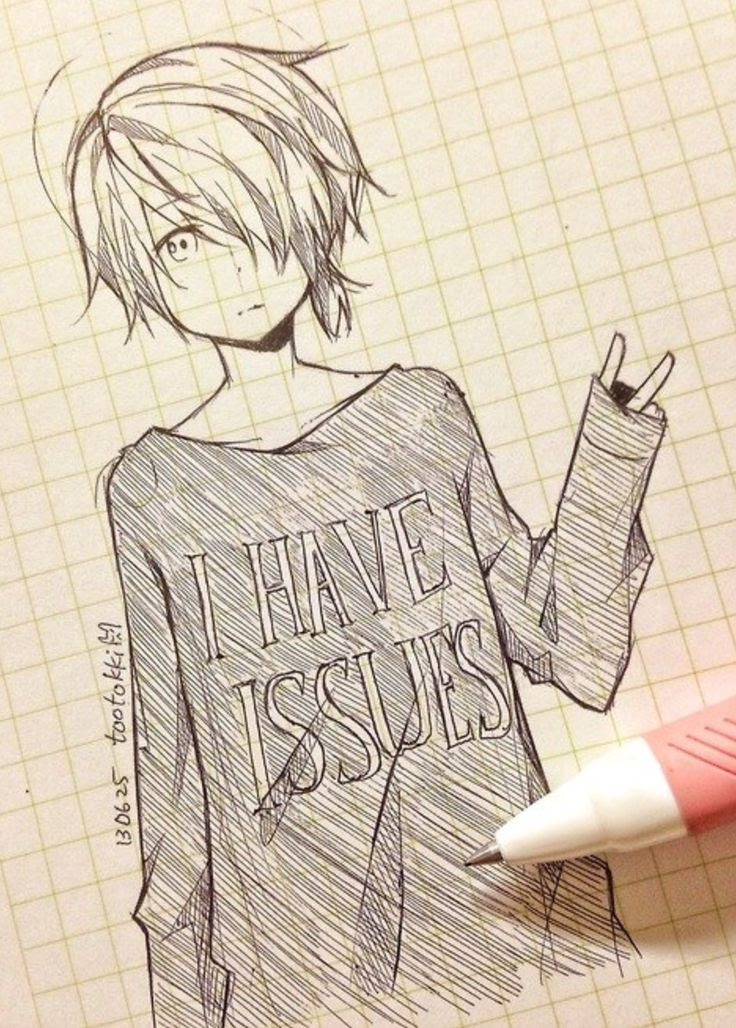 Anime Boy Drawing Pencil Sketch Colorful Realistic Art Images Drawing Skill