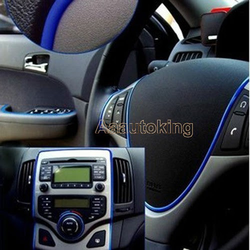 Bei der hvb sind ihre finanzen sicher aufgehoben. Car Diy Decorative 5m Stickers For Interior Exterior Mouldings Strip Blue Trim Parts Accessories Automotive