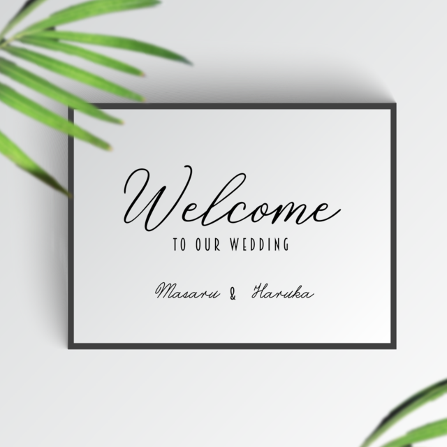 ユニーク Welcome 筆記体 素材 サンセゴメ