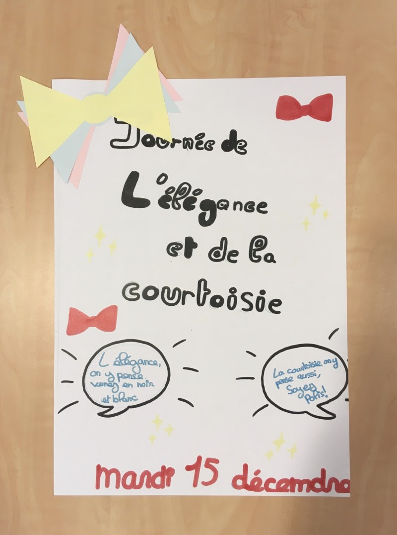 Maybe you would like to learn more about one of these? Vie Scolaire Journee Elegance Et Courtoisie College Capeyroncollege Capeyron