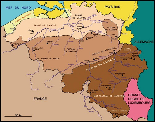 Les principaux cours d'eau de la belgique. La Belgique Pour Les Etudiants