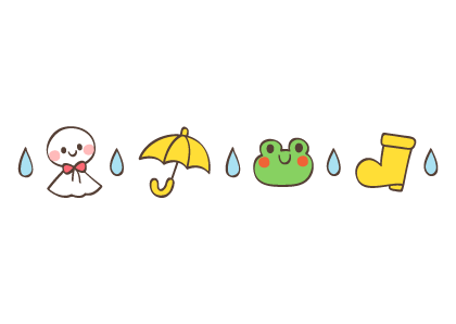 人気のダウンロード 梅雨 イラスト 無料 Ituirasuto