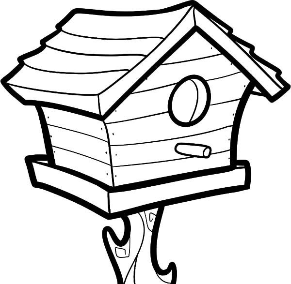 This bird house coloring page will make your activity more vibrant. Coloring Pages Bird Houses