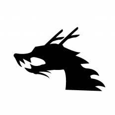 無料イラスト画像 これまでで最高の龍 イラスト 簡単 白黒
