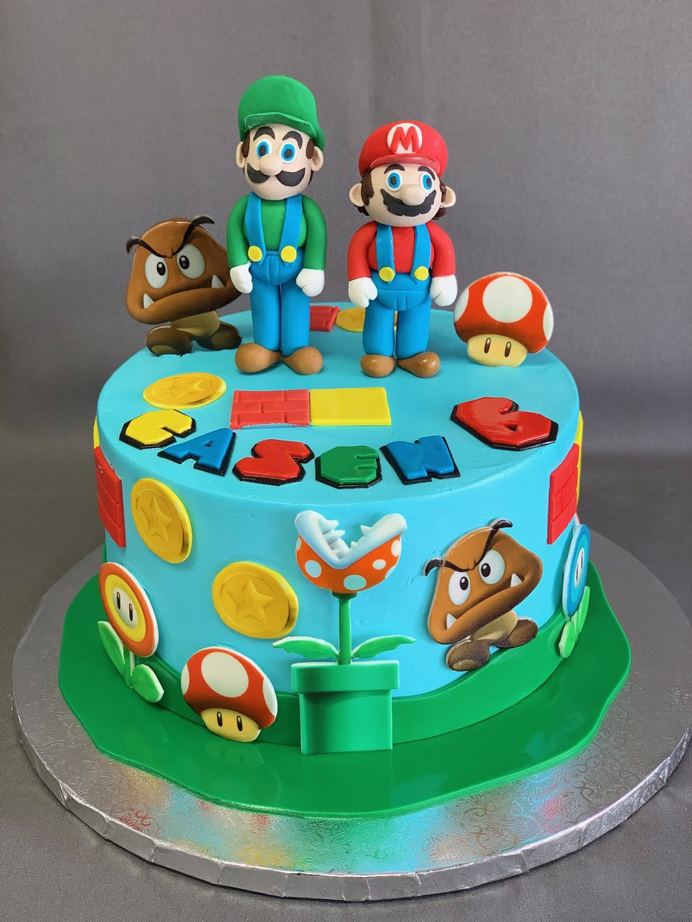Best 25 super mario bros ideas on pinterest. Super Mario Birthday Cake Skazka Desserts Bakery Nj Custom Birthday Cakes Cupcakes Shop