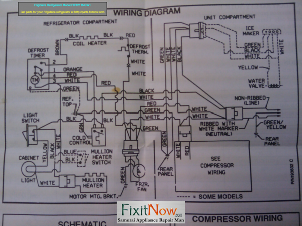 The order is also not logical, unlike wiring schematics. Frigidaire Refrigerator Model Frt21t Wiring Diagram Fixitnow Com Samurai Appliance Repair Man