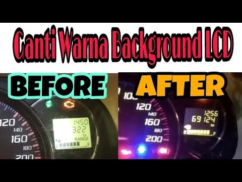 Simak Ganti warna Background LCD Speedometer Agya  Ayla 