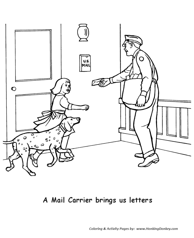 Maybe you would like to learn more about one of these? Labor Day Coloring Pages Mail Carrier Honkingdonkey Coloring Pages
