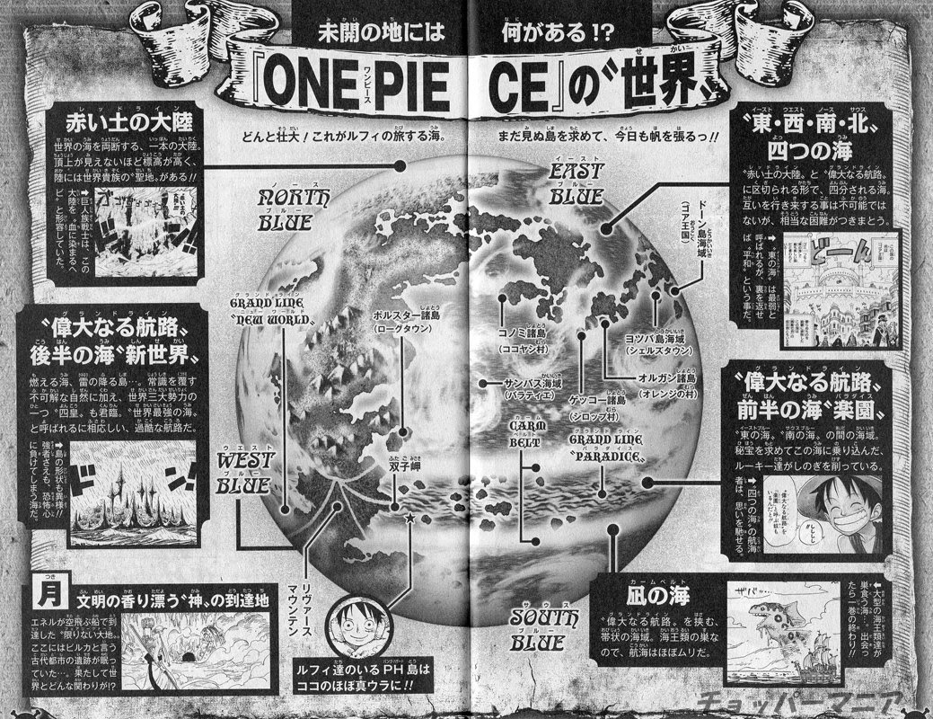 ワンピース グランドライン 地図