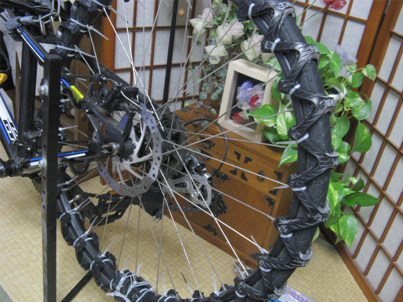 自転車 雪 対策