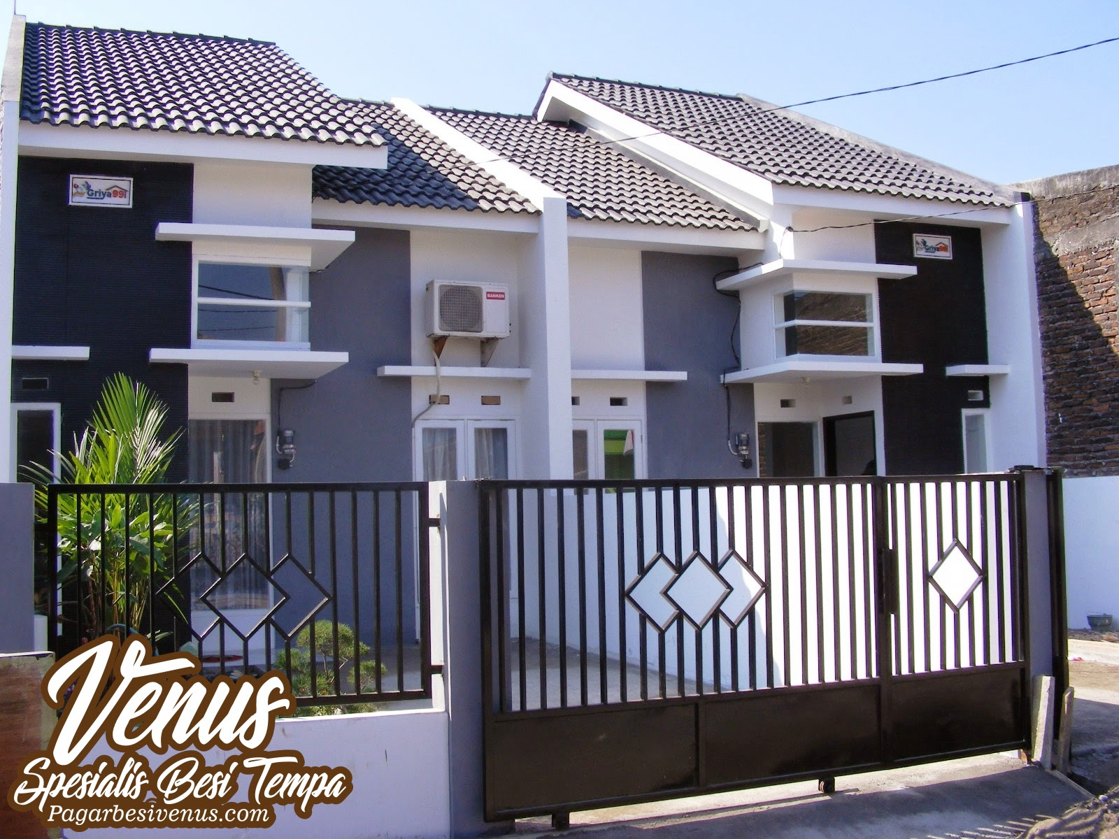 Gambar Pagar Rumah Full  Besi Desain Rumah 