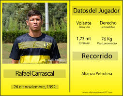 Es un 10 que juega más retrasado como tapón o volante mixto. Perfil De Rafael Carrascal Capsulas De Carreno