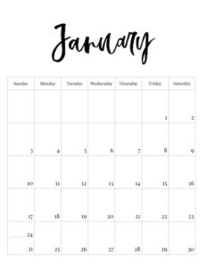 Just like all my other printable pages, these are always going to be free to download and print without having to give your email address! 2021 Free Printable Monthly Calendar Paper Trail Design