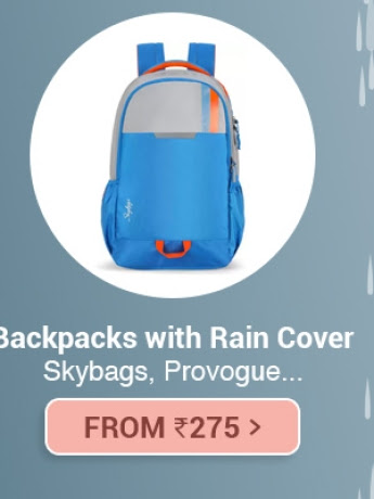 Back pack with rain cover