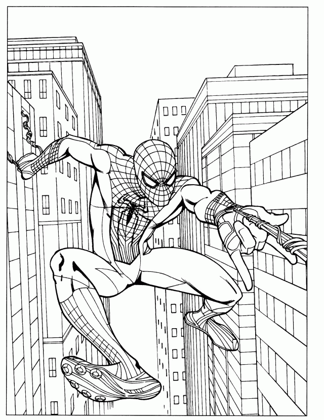 72 spiderman pictures to print and color. Spiderman Coloring Pages High Resolution Clip Art Library