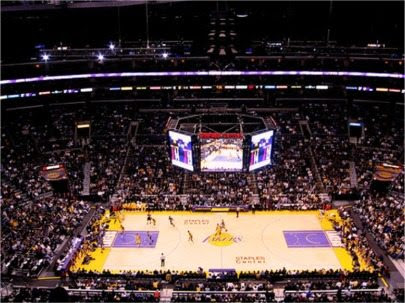 Los angeles lakers and los angeles the center is also known for being a significant entertainment venue with over 250 major events annually. Staples Center