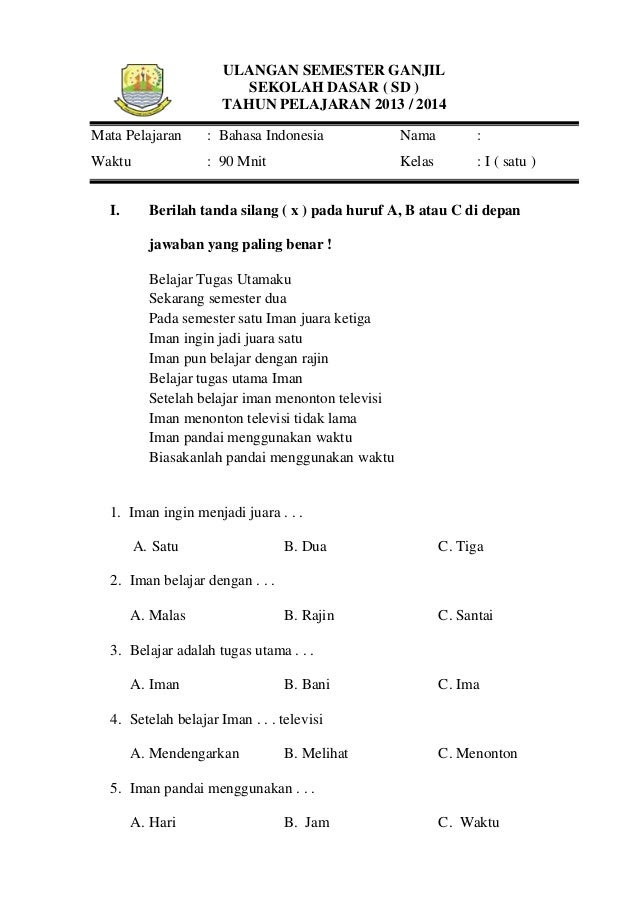 Contoh Soal Bahasa Inggris Kelas 8 Tentang Announcement 