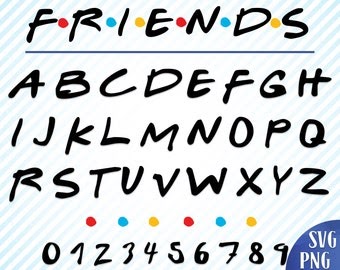 Free Free 298 Friends Font With Dots Svg SVG PNG EPS DXF File