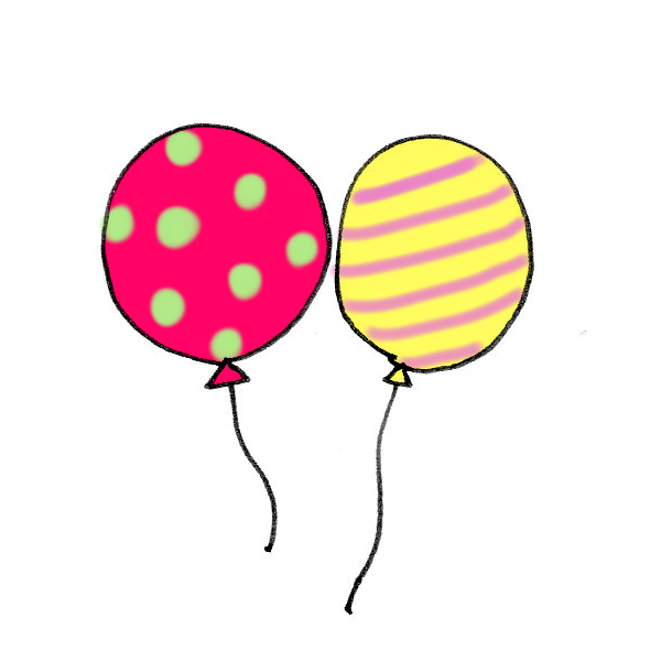美しい花の画像 トップ100風船 イラスト 無料 かわいい