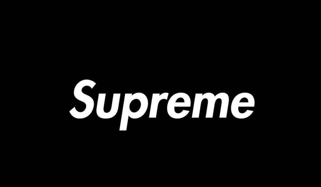 Supreme Logo Black Background - logo roblox black background