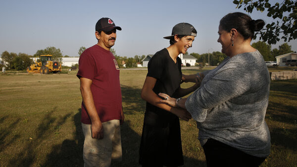 For as long as he can remember, Angel Benavides, 14, has missed the beginning of the school year in Texas because his parents, Juan and Aracely Benavides, work in North Dakota until the harvest is through.
