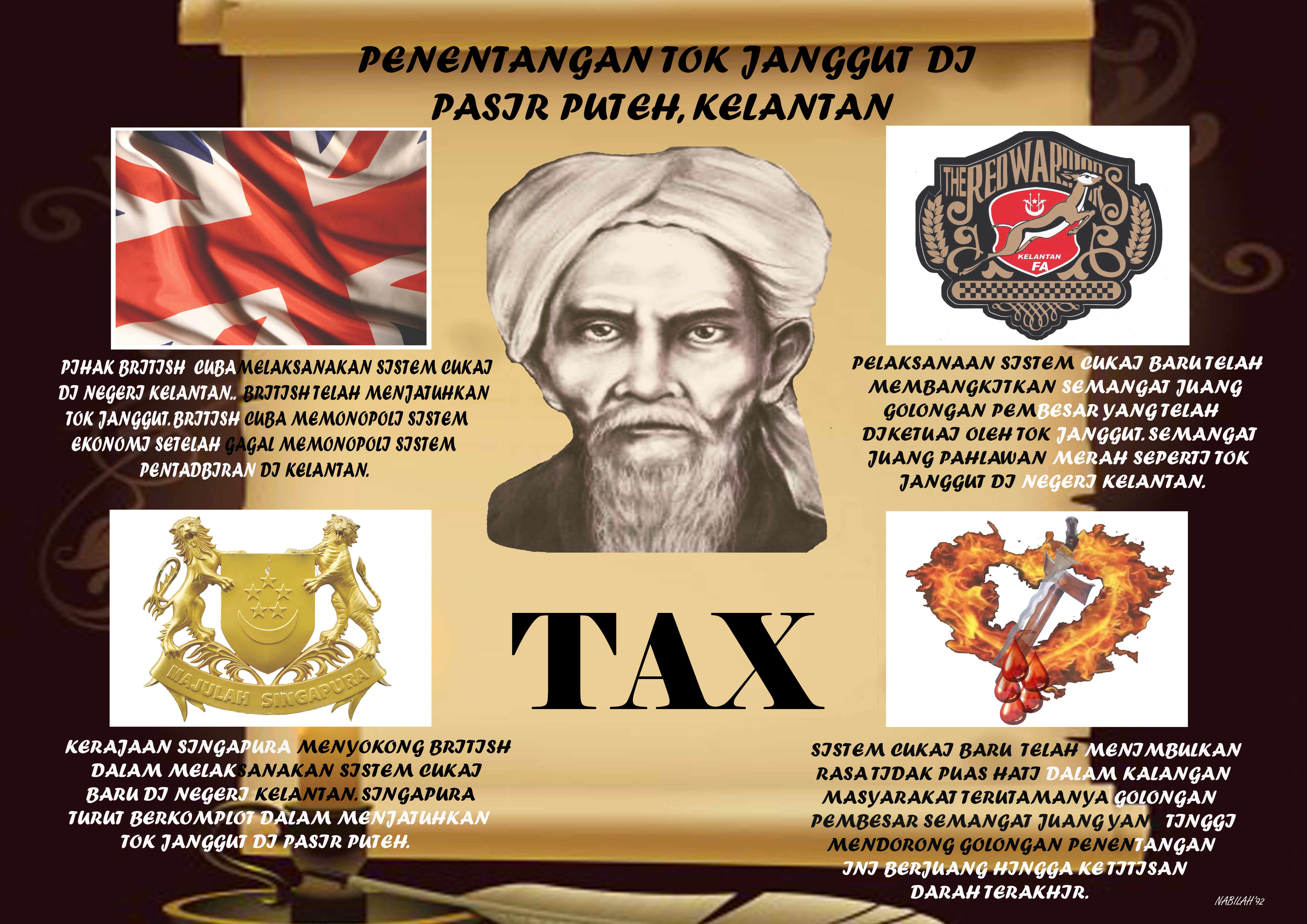 Tok janggut dikatakan ada pertalian dengan sultan muhammad iv yang mana bonda baginda diriwayatkan ialah atas daya usaha omar mat kilau, pahlawan melayu itu dibawa ke kampung asalnya iaitu kampung masjid, pulau tawar. Infografik Tok Janggut
