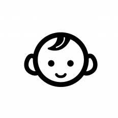 無料イラスト画像 無料印刷可能赤ちゃん イラスト 白黒