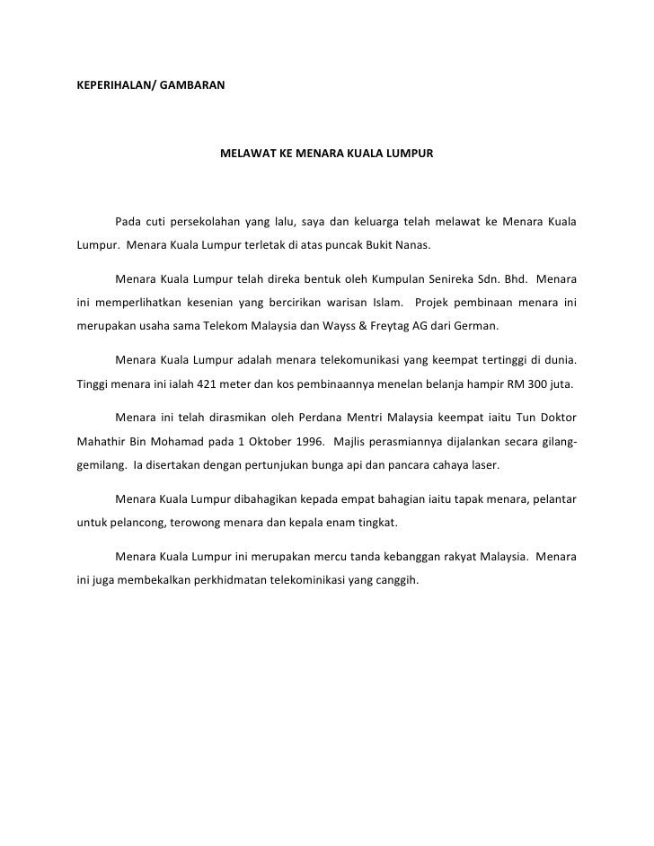 Contoh Karangan Essay - Jeans Da