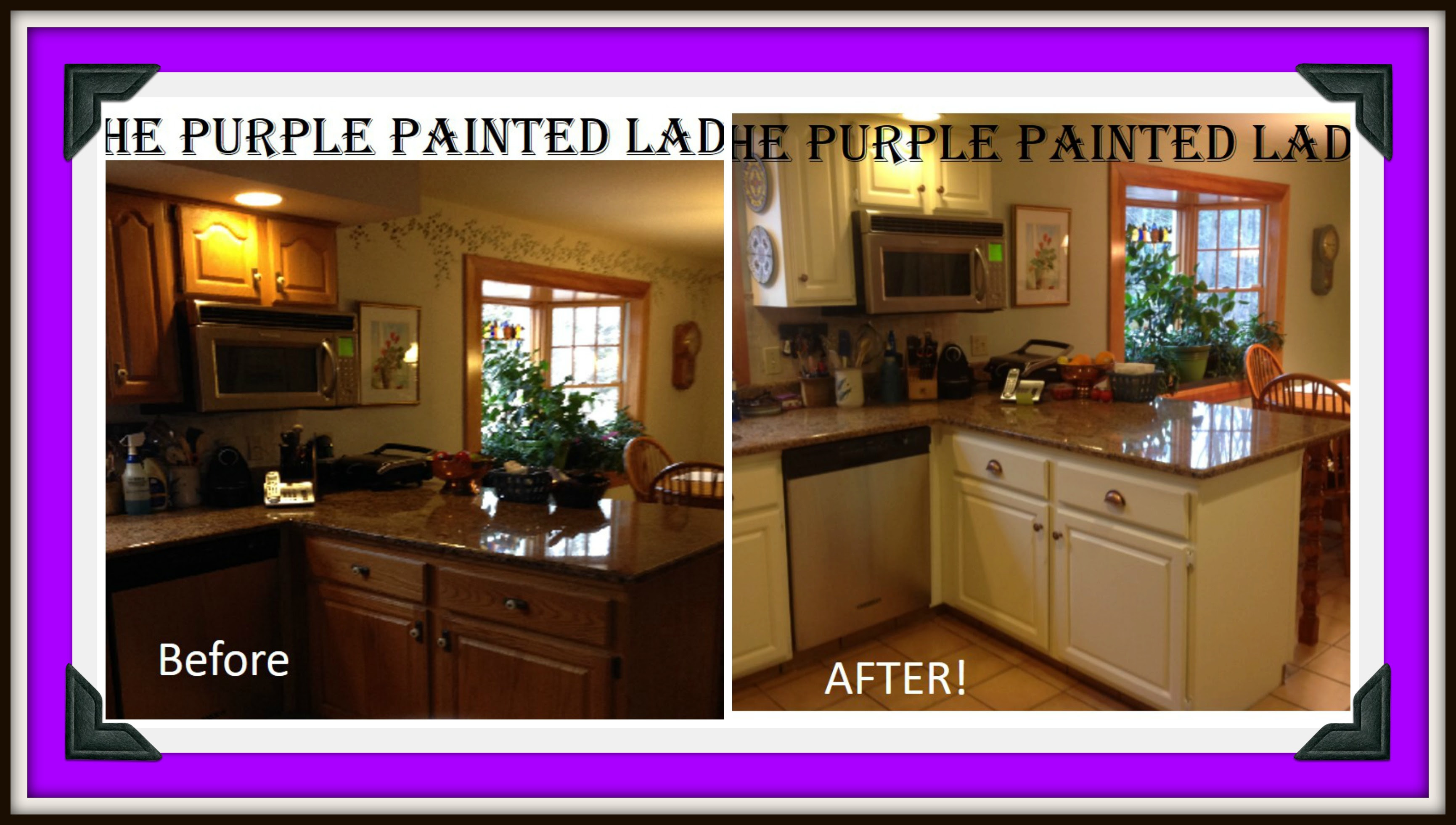 Painting kitchen cabinets can update your kitchen without the cost or challenge of a major remodel. Do Your Kitchen Cabinets Look Tired The Purple Painted Lady
