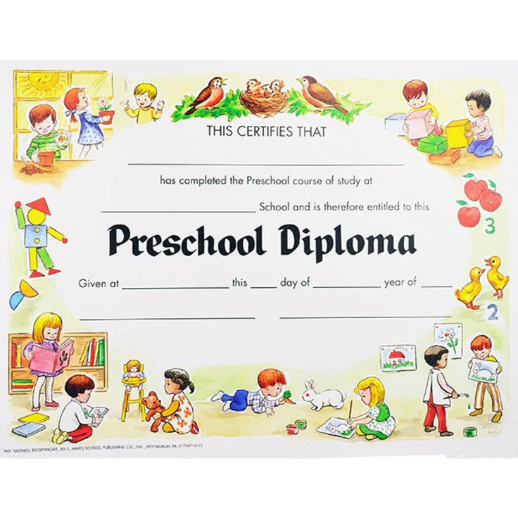 36 printable preschool diploma free