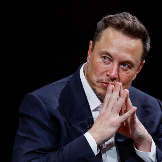 Elon Musk, Chief Executive Officer of SpaceX and Tesla and owner of Twitter, gestures as he attends the Viva Technology conference dedicated to innovation and startups at the Porte de Versailles exhibition centre in Paris, France, June 16, 2023. REUTERS/Gonzalo Fuentes TPX IMAGES OF THE DAY