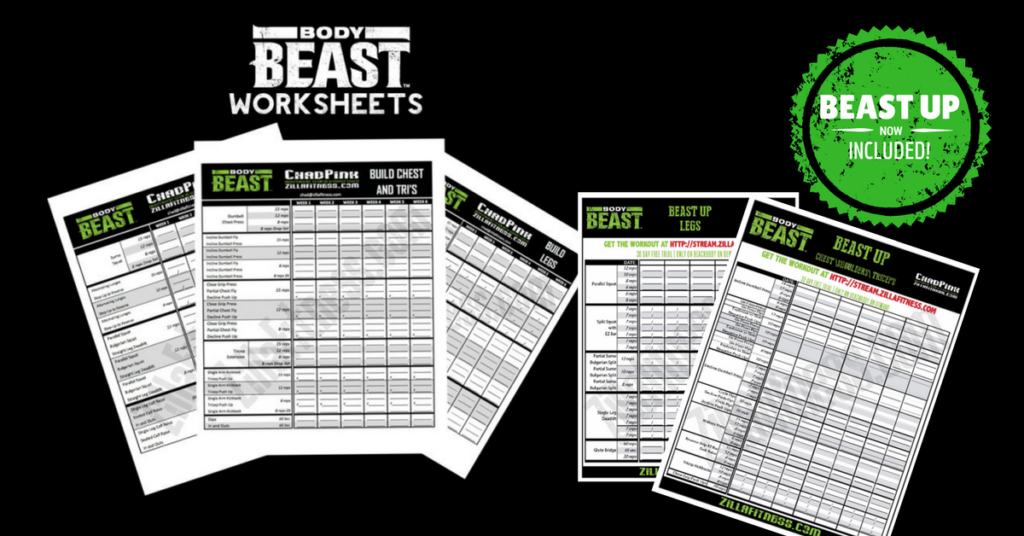 Basement Beast Workout Sheets Beastmode Shredding How To Beast 12 Week Ultimate Summer Body Guide Home Edition New