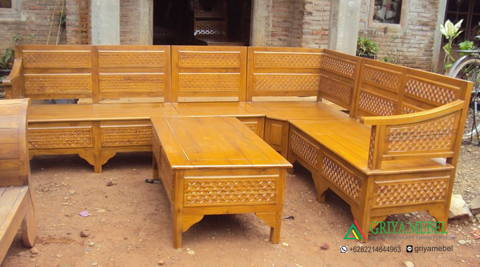 Kursi tamu sofa minimalis sudut jati ukiran model asmat jepara mebel berkualitas. Koleksi Populer Ukuran Detail Kursi Sudut Minimalis Ideku Unik
