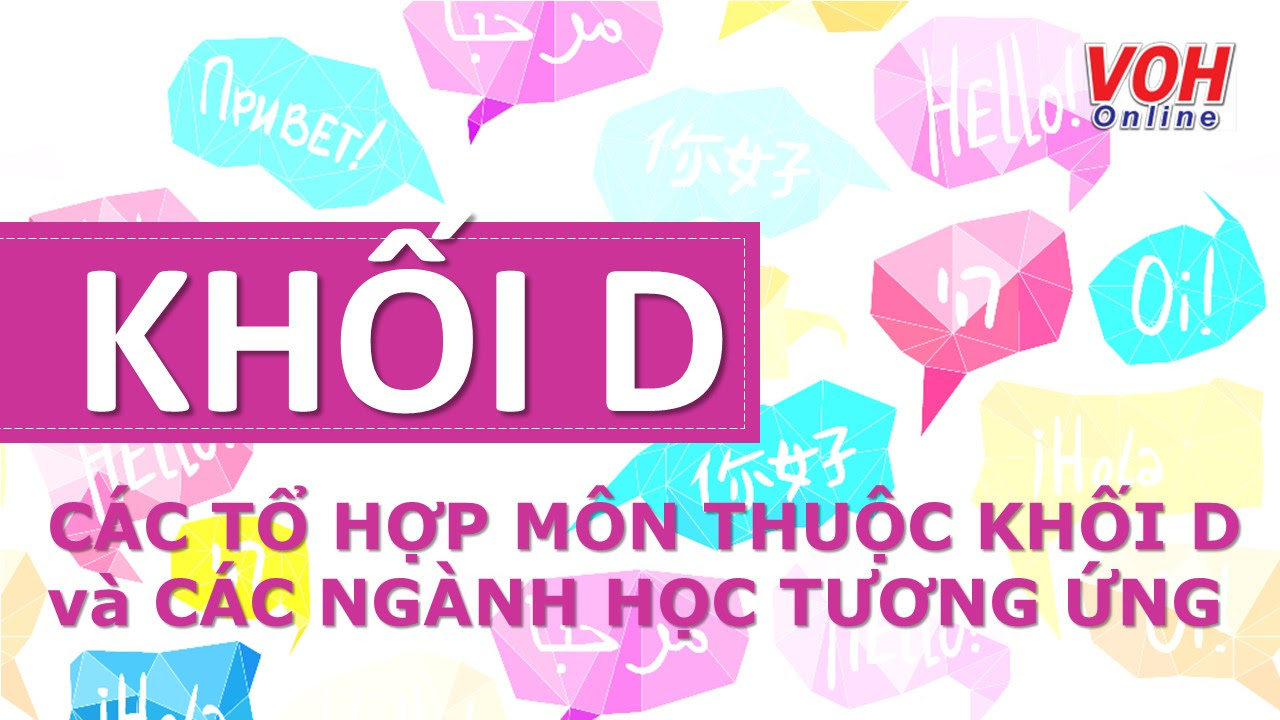 Toán, vật lý, hoá học a01: Khá»'i D Tá»• Há»£p Mon Thuá»™c Khá»'i D Va Cac Nganh Há»c TÆ°Æ¡ng á»©ng