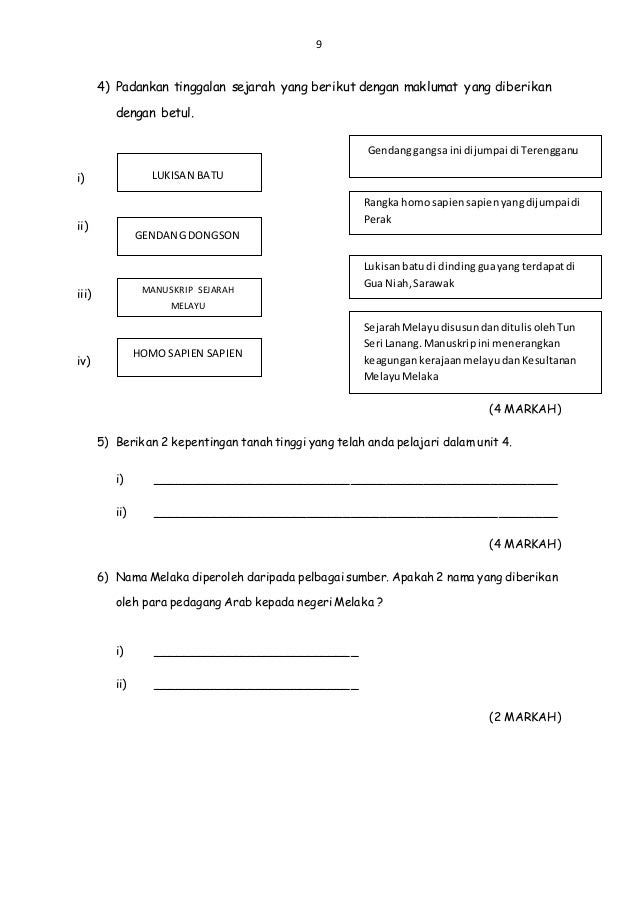 Contoh Soalan Sejarah Kertas 3 Piagam Madinah - U Soalan